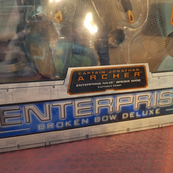 ENTERPRISE Broken Bow Deluxe NX-01 Bridge ARCHER Chair STAR TREK Art Asylum 2002 - Picture 15 of 16